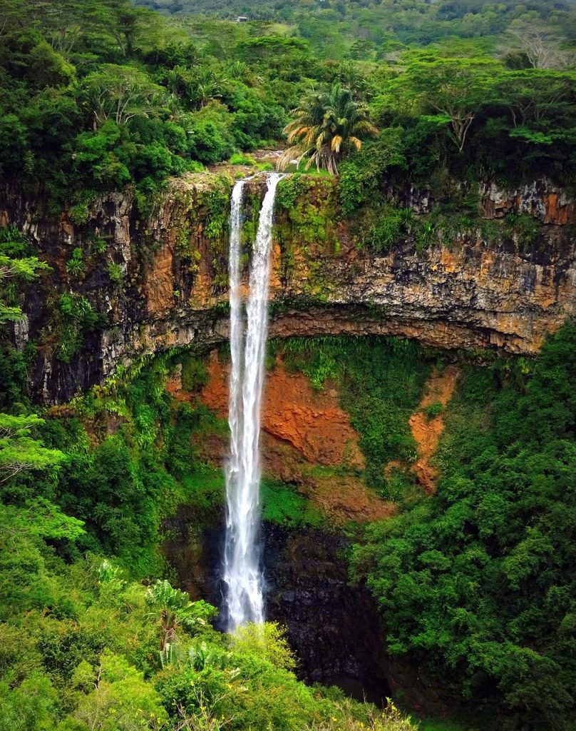 waterfall, mauritius, chamarel